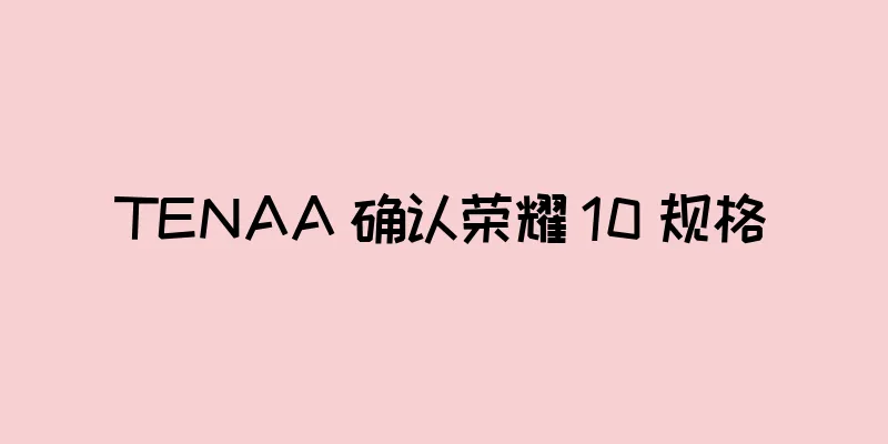 TENAA 确认荣耀 10 规格