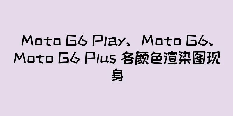 Moto G6 Play、Moto G6、Moto G6 Plus 各颜色渲染图现身