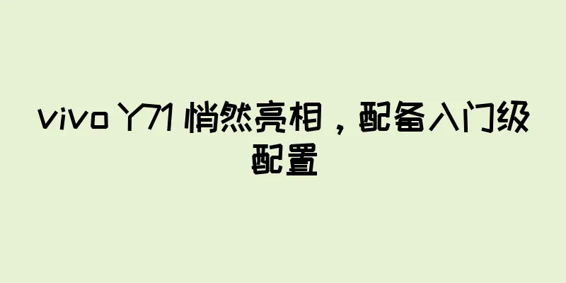 vivo Y71 悄然亮相，配备入门级配置