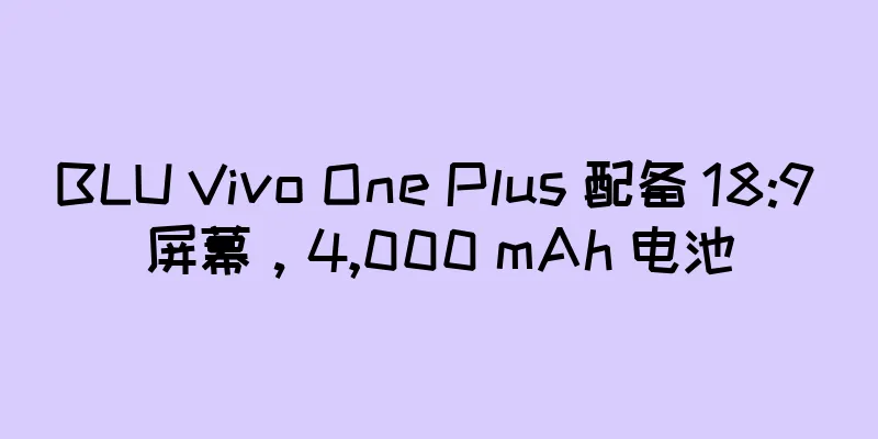 BLU Vivo One Plus 配备 18:9 屏幕，4,000 mAh 电池