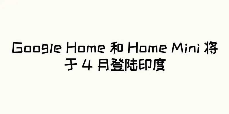 Google Home 和 Home Mini 将于 4 月登陆印度