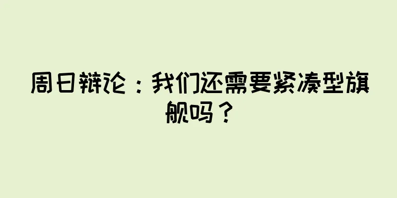 周日辩论：我们还需要紧凑型旗舰吗？