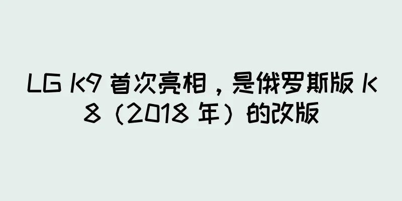 LG K9 首次亮相，是俄罗斯版 K8（2018 年）的改版