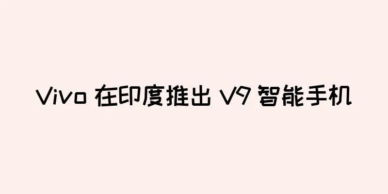 Vivo 在印度推出 V9 智能手机