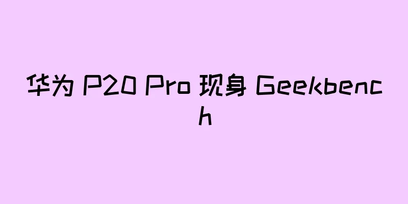 华为 P20 Pro 现身 Geekbench
