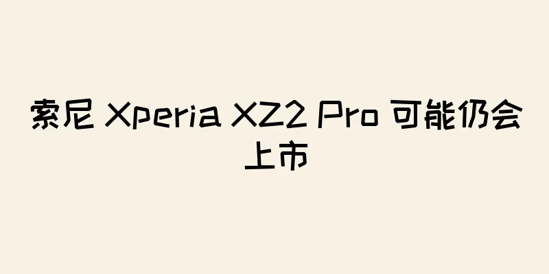 索尼 Xperia XZ2 Pro 可能仍会上市