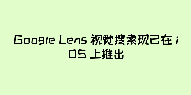 Google Lens 视觉搜索现已在 iOS 上推出