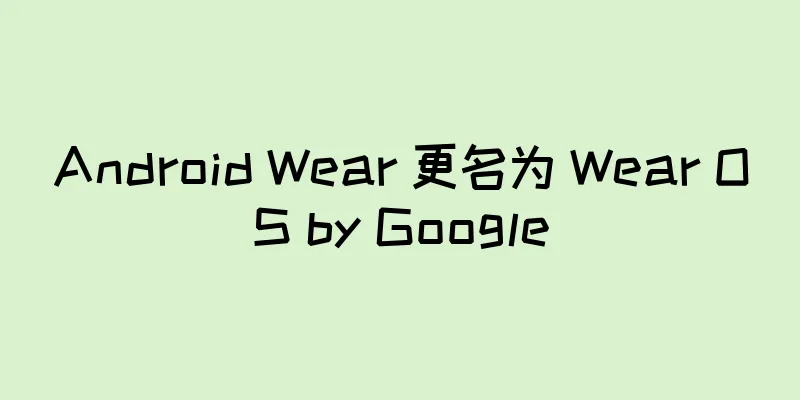 Android Wear 更名为 Wear OS by Google