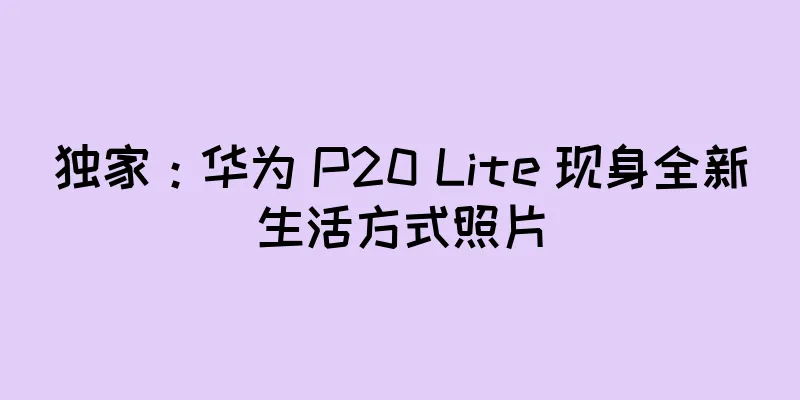 独家：华为 P20 Lite 现身全新生活方式照片
