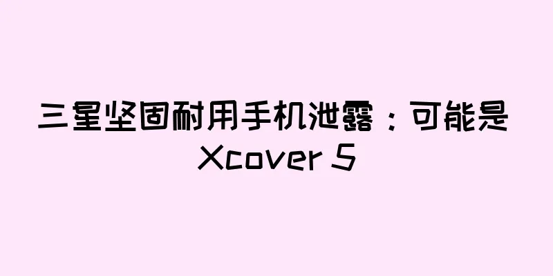 三星坚固耐用手机泄露：可能是 Xcover 5