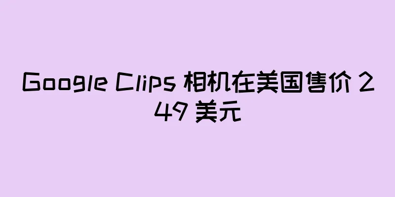 Google Clips 相机在美国售价 249 美元