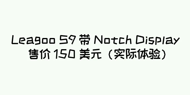 Leagoo S9 带 Notch Display 售价 150 美元（实际体验）