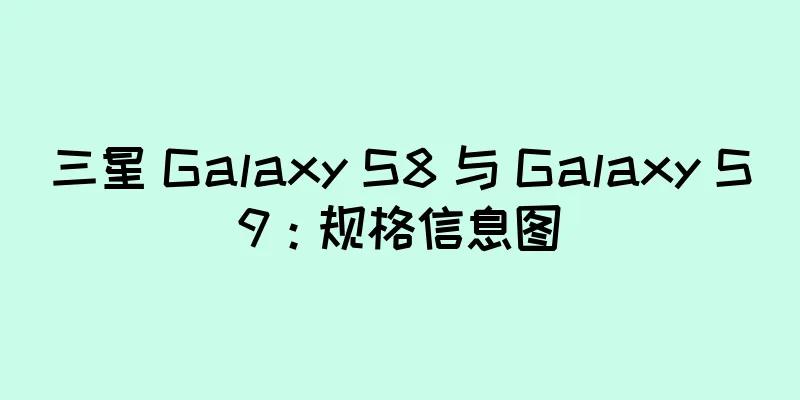 三星 Galaxy S8 与 Galaxy S9：规格信息图