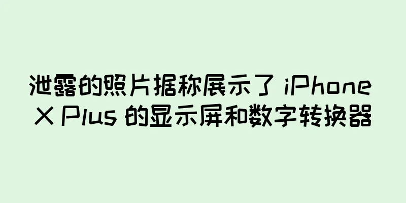 泄露的照片据称展示了 iPhone X Plus 的显示屏和数字转换器