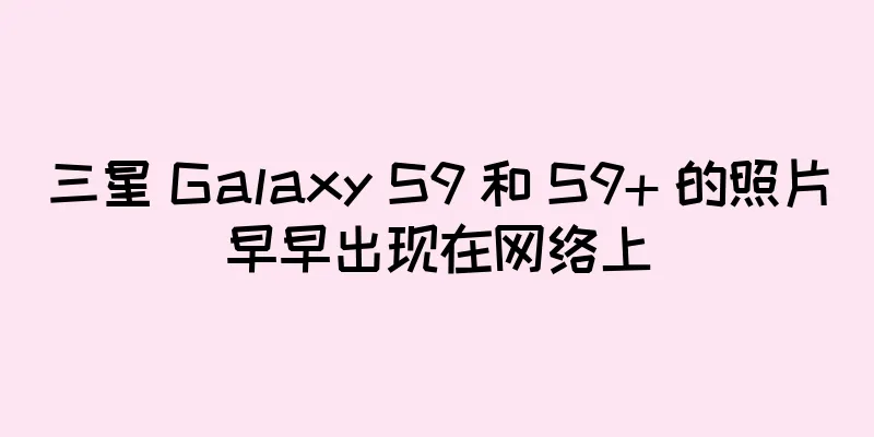三星 Galaxy S9 和 S9+ 的照片早早出现在网络上
