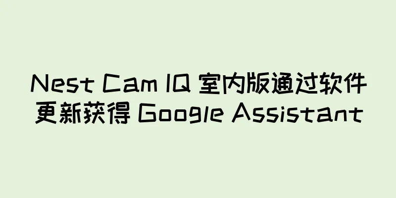 Nest Cam IQ 室内版通过软件更新获得 Google Assistant