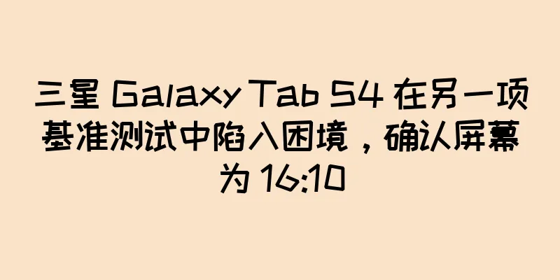 三星 Galaxy Tab S4 在另一项基准测试中陷入困境，确认屏幕为 16:10