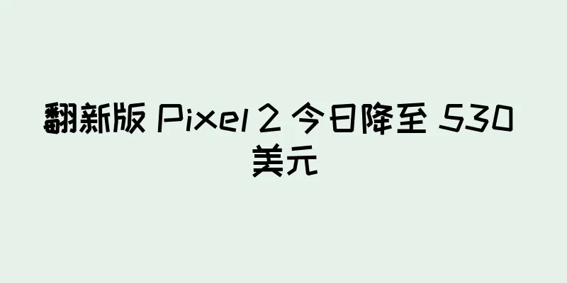 翻新版 Pixel 2 今日降至 530 美元
