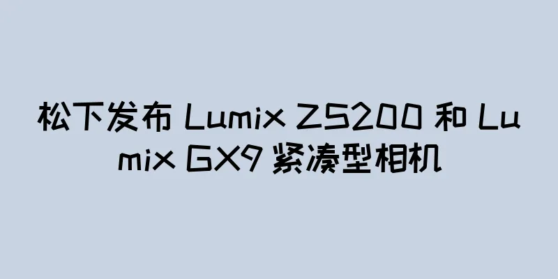 松下发布 Lumix ZS200 和 Lumix GX9 紧凑型相机