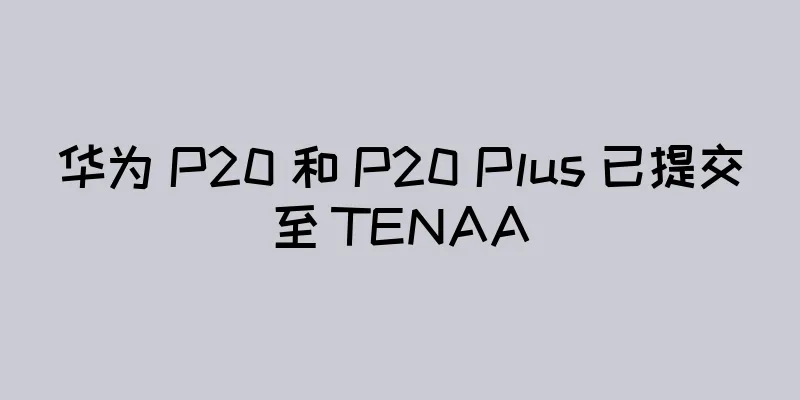 华为 P20 和 P20 Plus 已提交至 TENAA