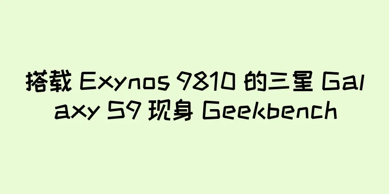 搭载 Exynos 9810 的三星 Galaxy S9 现身 Geekbench