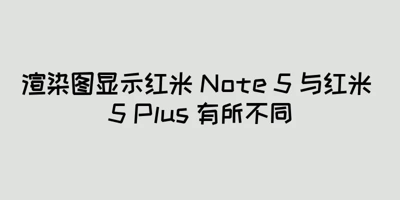 渲染图显示红米 Note 5 与红米 5 Plus 有所不同