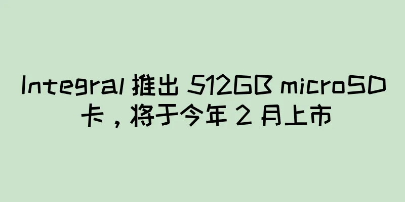 Integral 推出 512GB microSD 卡，将于今年 2 月上市