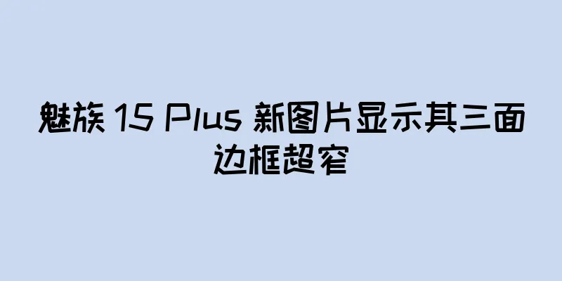 魅族 15 Plus 新图片显示其三面边框超窄