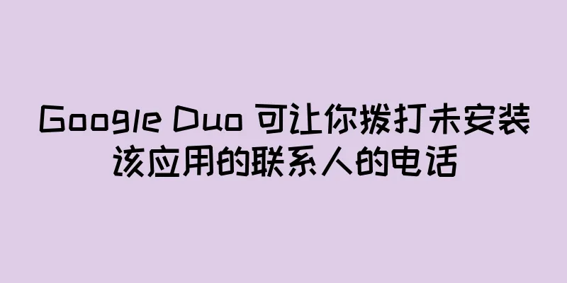 Google Duo 可让你拨打未安装该应用的联系人的电话