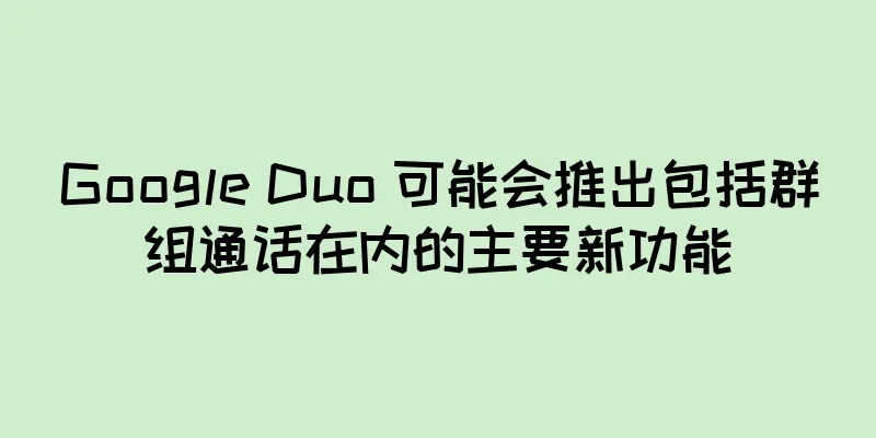Google Duo 可能会推出包括群组通话在内的主要新功能