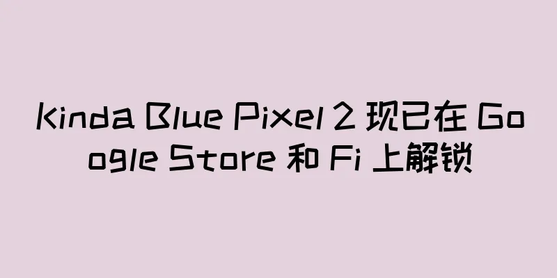Kinda Blue Pixel 2 现已在 Google Store 和 Fi 上解锁