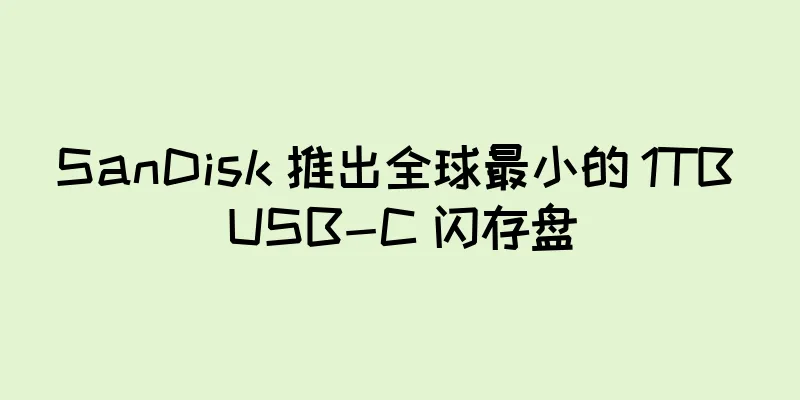 SanDisk 推出全球最小的 1TB USB-C 闪存盘