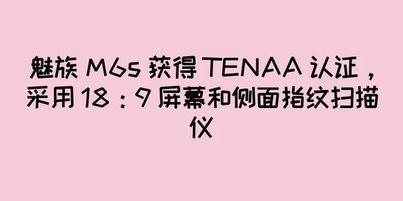 魅族 M6s 获得 TENAA 认证，采用 18：9 屏幕和侧面指纹扫描仪