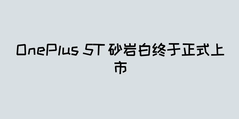 OnePlus 5T 砂岩白终于正式上市