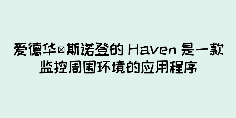 爱德华·斯诺登的 Haven 是一款监控周围环境的应用程序