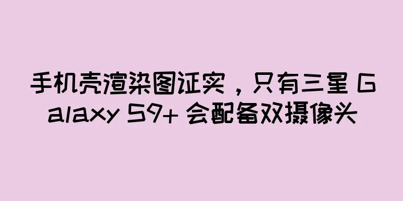 手机壳渲染图证实，只有三星 Galaxy S9+ 会配备双摄像头