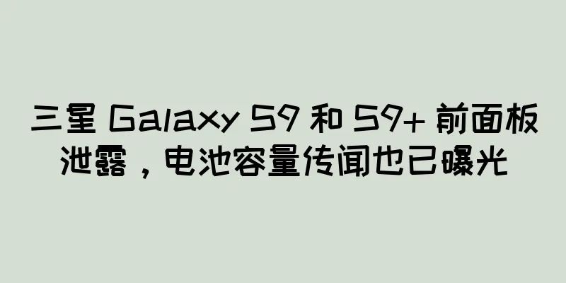 三星 Galaxy S9 和 S9+ 前面板泄露，电池容量传闻也已曝光