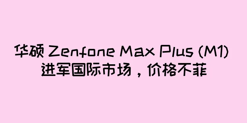 华硕 Zenfone Max Plus (M1) 进军国际市场，价格不菲