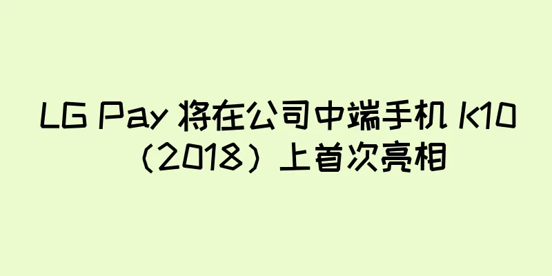 LG Pay 将在公司中端手机 K10（2018）上首次亮相