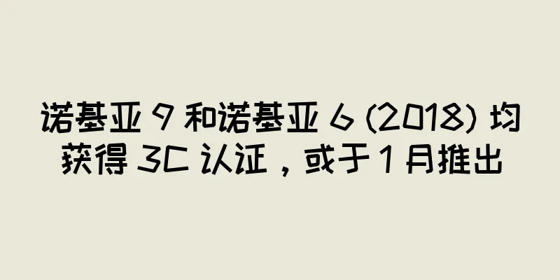 诺基亚 9 和诺基亚 6 (2018) 均获得 3C 认证，或于 1 月推出
