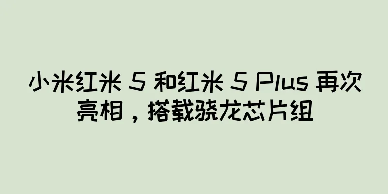 小米红米 5 和红米 5 Plus 再次亮相，搭载骁龙芯片组