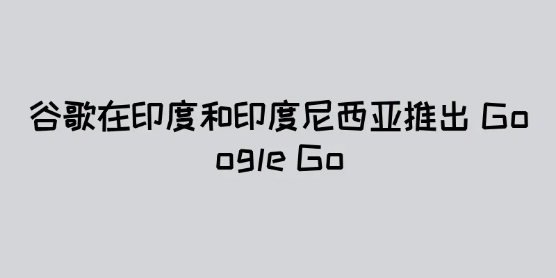 谷歌在印度和印度尼西亚推出 Google Go