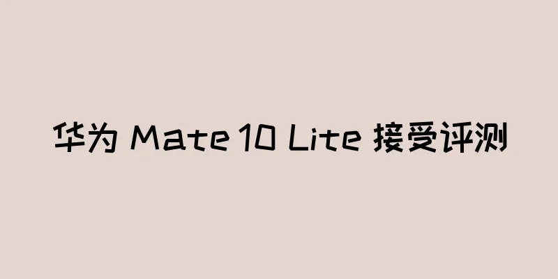 华为 Mate 10 Lite 接受评测