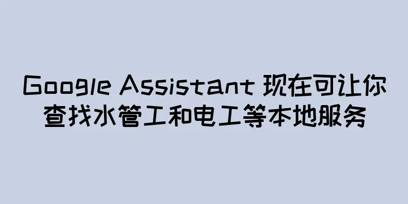 Google Assistant 现在可让你查找水管工和电工等本地服务