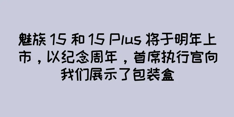魅族 15 和 15 Plus 将于明年上市，以纪念周年，首席执行官向我们展示了包装盒