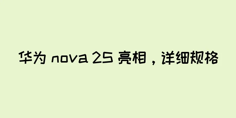 华为 nova 2S 亮相，详细规格