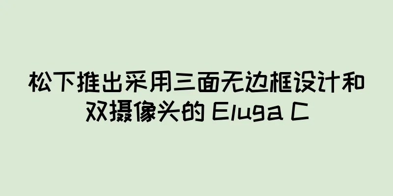 松下推出采用三面无边框设计和双摄像头的 Eluga C