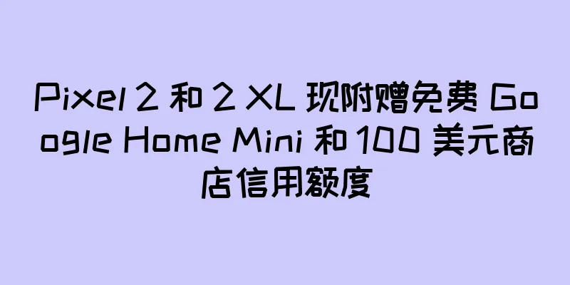 Pixel 2 和 2 XL 现附赠免费 Google Home Mini 和 100 美元商店信用额度