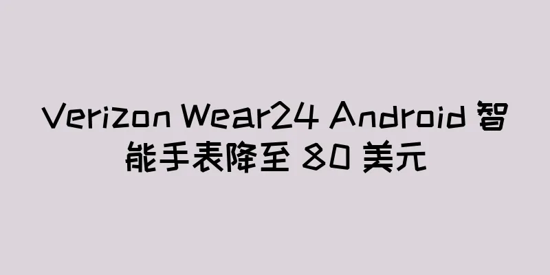 Verizon Wear24 Android 智能手表降至 80 美元