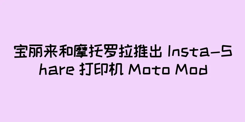 宝丽来和摩托罗拉推出 Insta-Share 打印机 Moto Mod